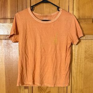 RVCA Women's Short Sleeve Tee in Orange